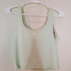 Adidas Womens Cropped Tank Top Size Small